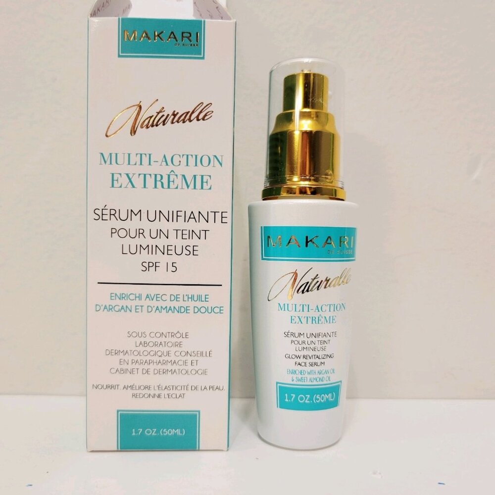 Multi-Action Extreme Glow Revitalizing Face Serum SPF 15 by Makari 1.7 oz
